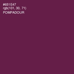 #651E47 - Pompadour Color Image