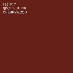 #651F17 - Cherrywood Color Image