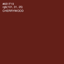 #651F19 - Cherrywood Color Image