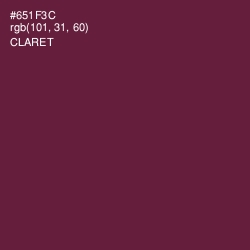 #651F3C - Claret Color Image