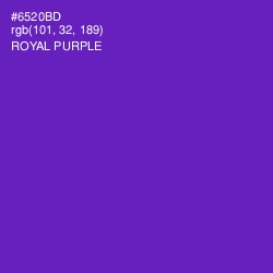 #6520BD - Royal Purple Color Image