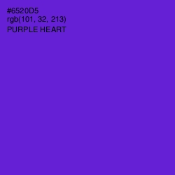 #6520D5 - Purple Heart Color Image