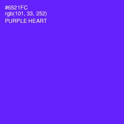 #6521FC - Purple Heart Color Image