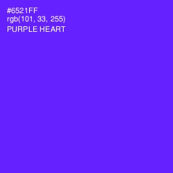 #6521FF - Purple Heart Color Image