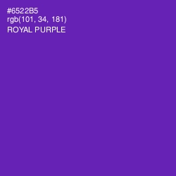 #6522B5 - Royal Purple Color Image