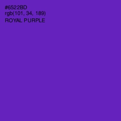 #6522BD - Royal Purple Color Image