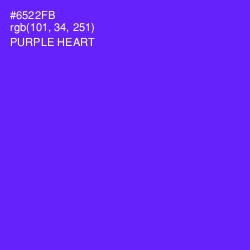 #6522FB - Purple Heart Color Image