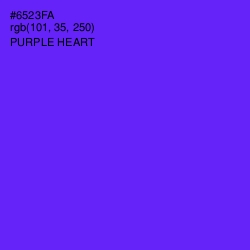 #6523FA - Purple Heart Color Image