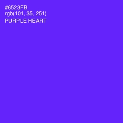 #6523FB - Purple Heart Color Image