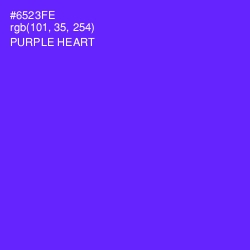 #6523FE - Purple Heart Color Image