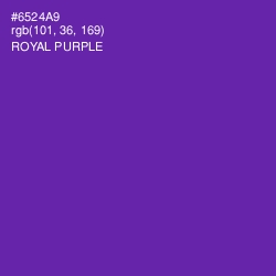 #6524A9 - Royal Purple Color Image