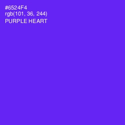 #6524F4 - Purple Heart Color Image