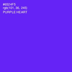 #6524F5 - Purple Heart Color Image