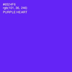 #6524F6 - Purple Heart Color Image