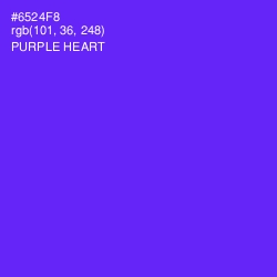 #6524F8 - Purple Heart Color Image