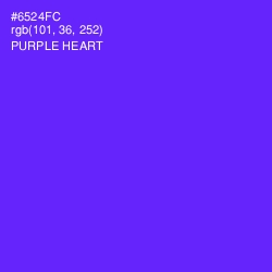 #6524FC - Purple Heart Color Image