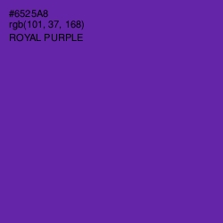 #6525A8 - Royal Purple Color Image