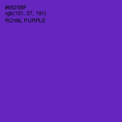 #6525BF - Royal Purple Color Image