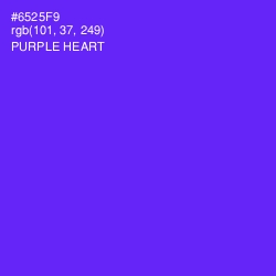 #6525F9 - Purple Heart Color Image