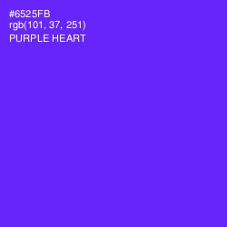 #6525FB - Purple Heart Color Image