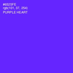 #6525FE - Purple Heart Color Image