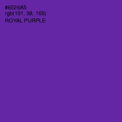 #6526A5 - Royal Purple Color Image