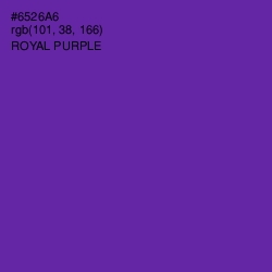 #6526A6 - Royal Purple Color Image