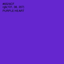 #6526CF - Purple Heart Color Image