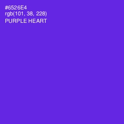 #6526E4 - Purple Heart Color Image