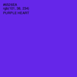 #6526EA - Purple Heart Color Image