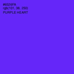 #6526FA - Purple Heart Color Image