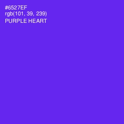 #6527EF - Purple Heart Color Image