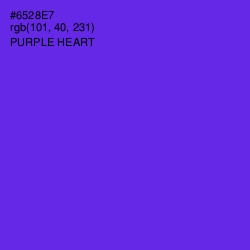 #6528E7 - Purple Heart Color Image