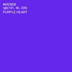 #6528EB - Purple Heart Color Image