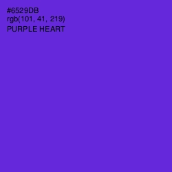 #6529DB - Purple Heart Color Image