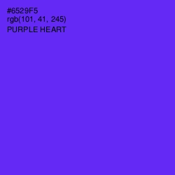 #6529F5 - Purple Heart Color Image