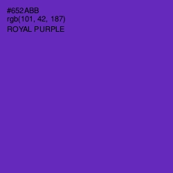 #652ABB - Royal Purple Color Image