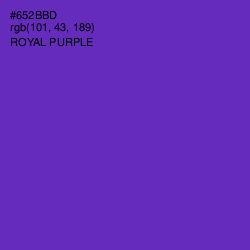 #652BBD - Royal Purple Color Image