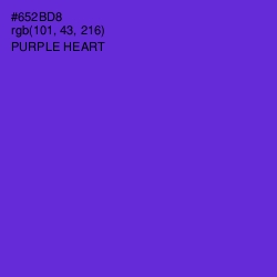 #652BD8 - Purple Heart Color Image