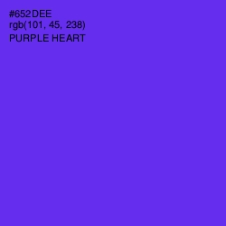 #652DEE - Purple Heart Color Image