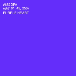 #652DFA - Purple Heart Color Image