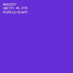 #652ED7 - Purple Heart Color Image