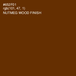 #652F01 - Nutmeg Wood Finish Color Image