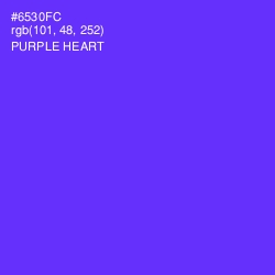 #6530FC - Purple Heart Color Image