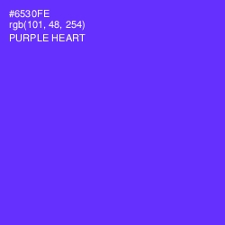 #6530FE - Purple Heart Color Image
