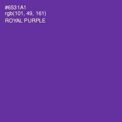 #6531A1 - Royal Purple Color Image