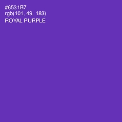 #6531B7 - Royal Purple Color Image