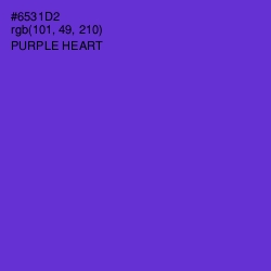 #6531D2 - Purple Heart Color Image