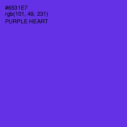 #6531E7 - Purple Heart Color Image