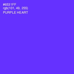 #6531FF - Purple Heart Color Image